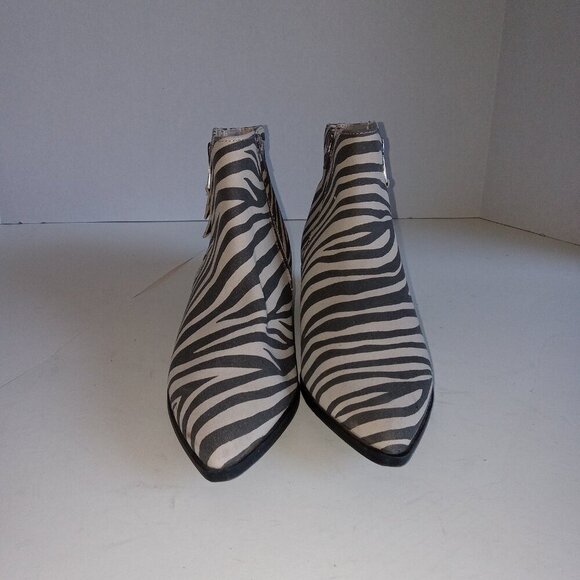 New Worthington Brookside Zebra Print Ankle Boots - Size‎ 8 - Picture 2 of 3